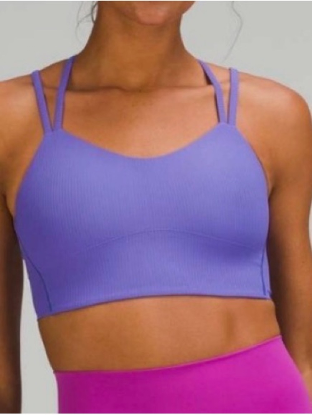 Lululemon Like a Cloud Ribbed Longline Bra B/C
(Charged Indigo) Size 12